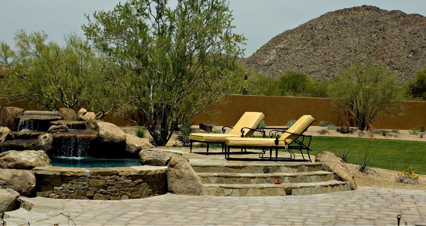 Backyard pool of Scottsdale home