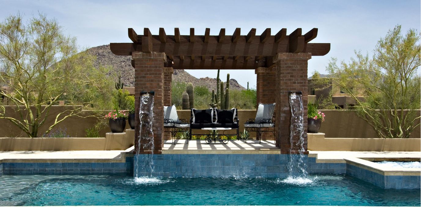Backyard pool of Scottsdale home