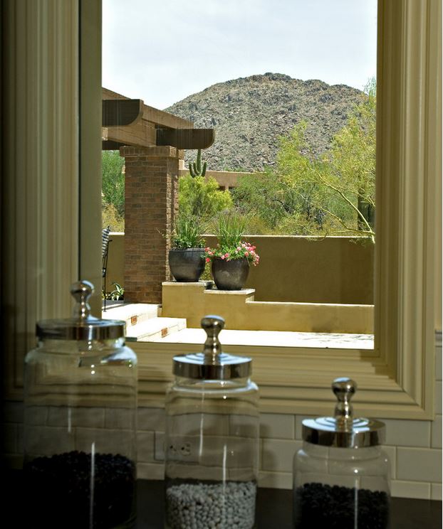Picture looking out of window in Scottsdale home