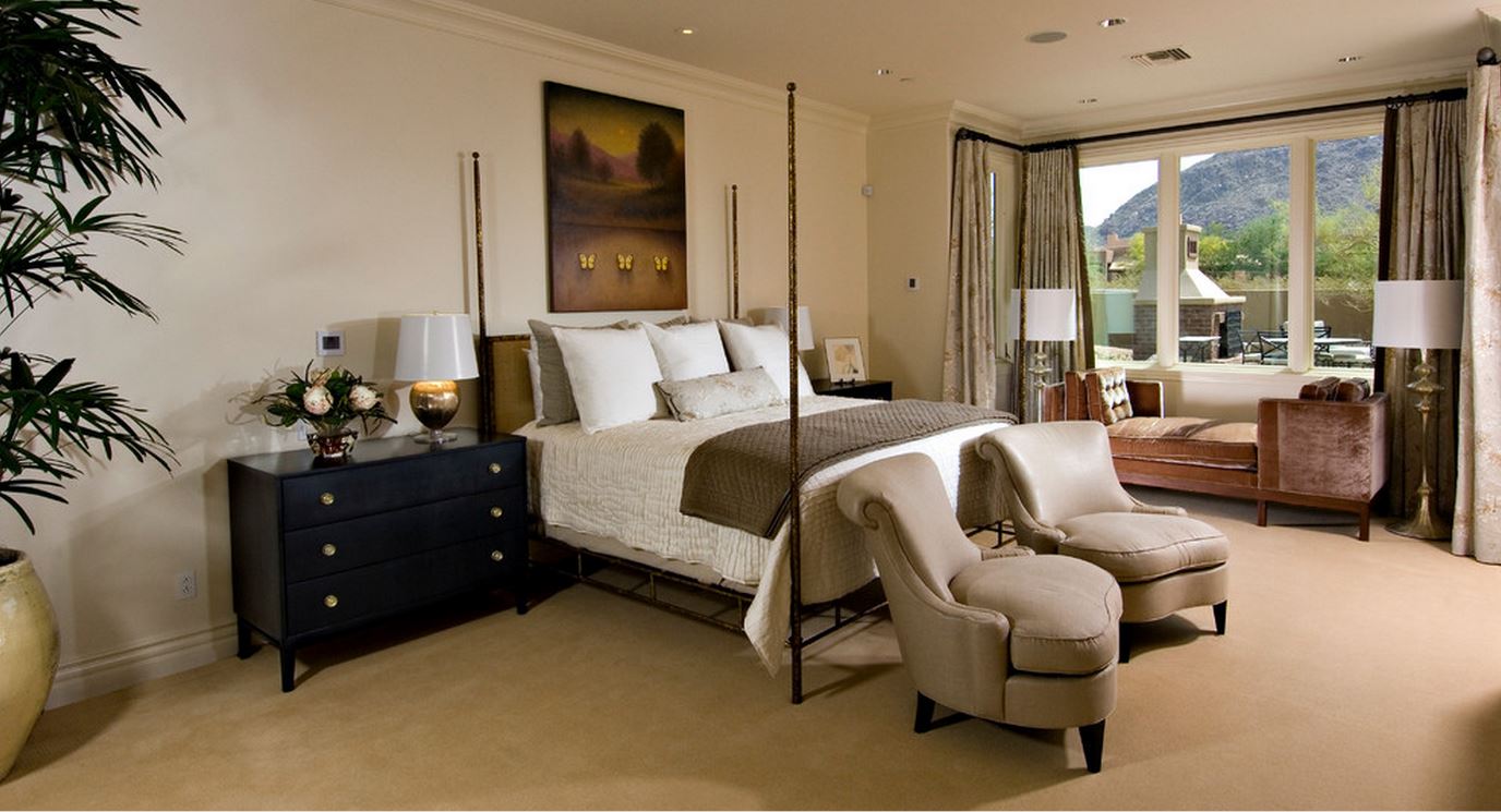Master bedroom of Scottsdale home